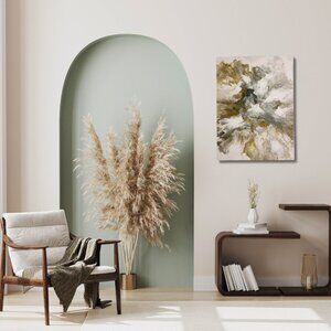 Abstract Fluid Painting/Acrylic Art/ Pouring Painting/ ocean nude/18x24in